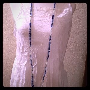 WHBM light blue/dark necklace